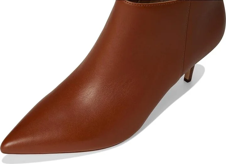 Lauren Ralph Lauren Lizie Burnished Leather Bootie Women's Boots Lauren Tan : 7.5 B - Medium, Leather/Rubber - Image 7