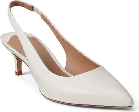 Lauren Ralph Lauren Lolah Pump High Women's Heels Soft White : 10 B - Medium, Leather