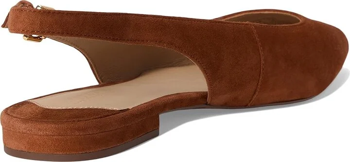 Lauren Ralph Lauren Londyn Suede Slingback Flat Women's Flat Shoes Lauren Tan : 6 B - Medium - Image 4