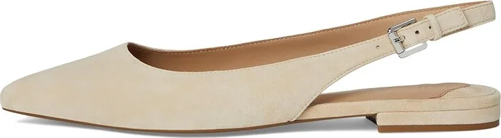 Lauren Ralph Lauren Londyn Suede Slingback Flat Women's Flat Shoes Sand Dune : 8 B - Medium - Image 6