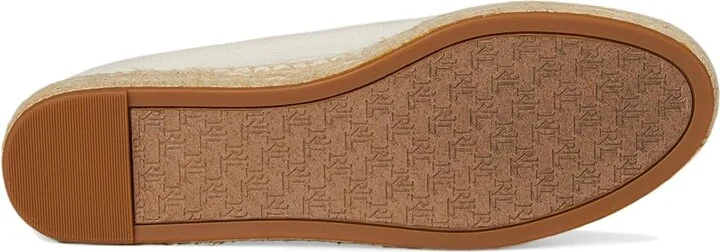 Lauren Ralph Lauren Luize Canvas Ballet Espadrille Women's Shoes Soft White/Soft White : 7 B - Medium, Leather/Rubber - Image 3