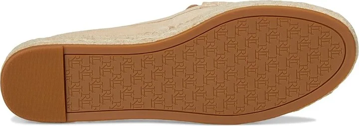 Lauren Ralph Lauren Luize Suede Loafers Espadrille Women's Shoes Sand Dune : 11 B - Medium, Leather/Rubber/Suede - Image 3