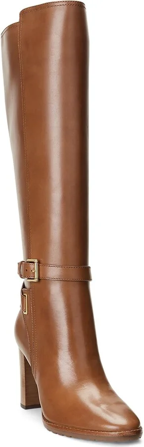 Lauren Ralph Lauren Manchester Burnished Leather Tall Boot Woman Boot - Image 4