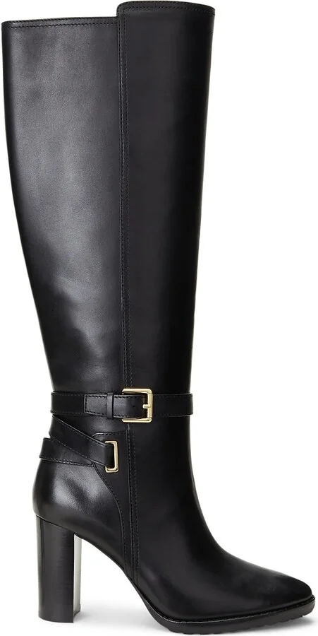 Lauren Ralph Lauren Manchester Burnished Leather Tall Boot Woman Boot - Image 6