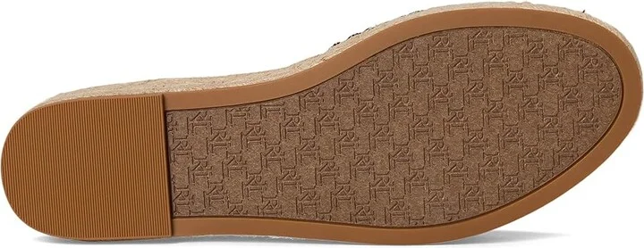 Lauren Ralph Lauren Polly Cross-dyed Canvas Espadrille Women's Wedge Shoes Natural/Black : 9 B - Medium, Textile - Image 3