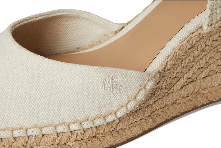 Lauren Ralph Lauren Robby Canvas Jute Espadrille Women's Sandals Soft White/Soft White/Natural : 9 B - Medium - Image 7