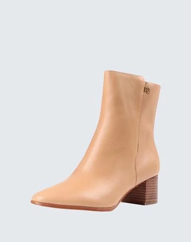 Lauren Ralph Lauren Wendey Burnished Leather Bootie Woman Ankle boots - Image 2