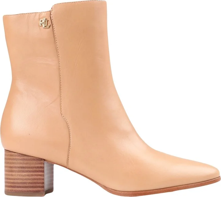 Lauren Ralph Lauren Wendey Burnished Leather Bootie Woman Ankle boots - Image 3