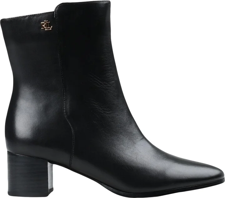 Lauren Ralph Lauren Wendey Burnished Leather Bootie Woman Ankle boots - Image 6