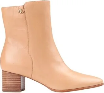 Lauren Ralph Lauren Wendey Burnished Leather Bootie Woman Ankle boots