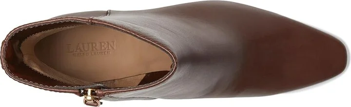 Lauren Ralph Lauren Willa Women's Shoes Dark Mahogany : 6 B - Medium, Leather - Image 2