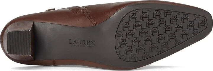 Lauren Ralph Lauren Willa Women's Shoes Dark Mahogany : 6 B - Medium, Leather - Image 3