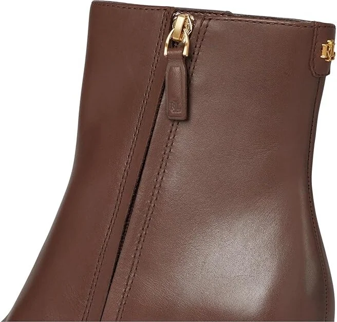 Lauren Ralph Lauren Willa Women's Shoes Dark Mahogany : 6 B - Medium, Leather - Image 7