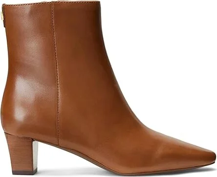 Lauren Ralph Lauren Willa Women's Shoes Deep Saddle Tan : 7 B - Medium, Leather - Image 4