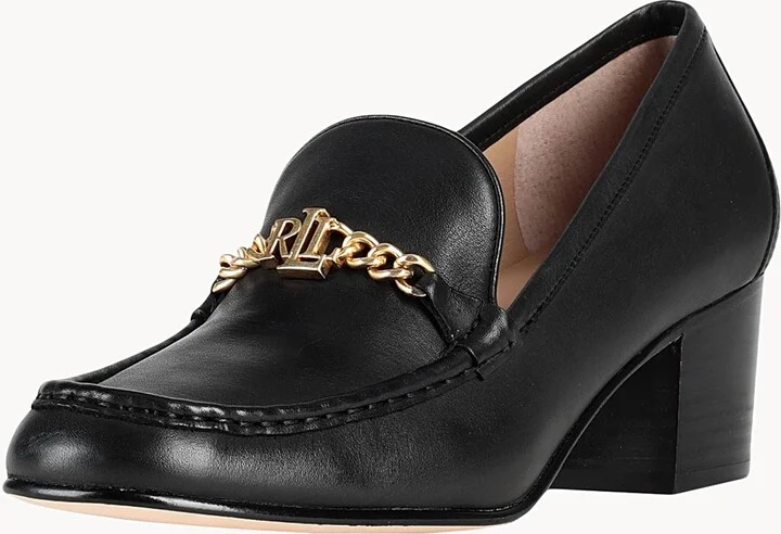 Lauren Ralph Lauren Winslet Burnished Leather Pump Woman Loafers - Image 4