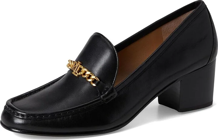 Lauren Ralph Lauren Winslet Pumps High Women's Heels Black : 11 B - Medium, Leather - Image 5
