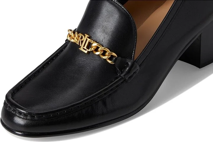Lauren Ralph Lauren Winslet Pumps High Women's Heels Black : 11 B - Medium, Leather - Image 7