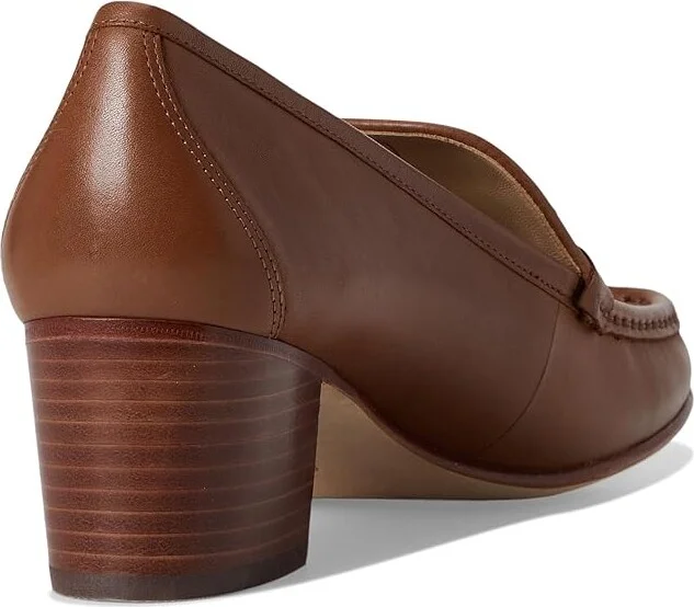 Lauren Ralph Lauren Winslet Pumps High Women's Heels Deep Saddle Tan : 7 B - Medium, Leather - Image 4