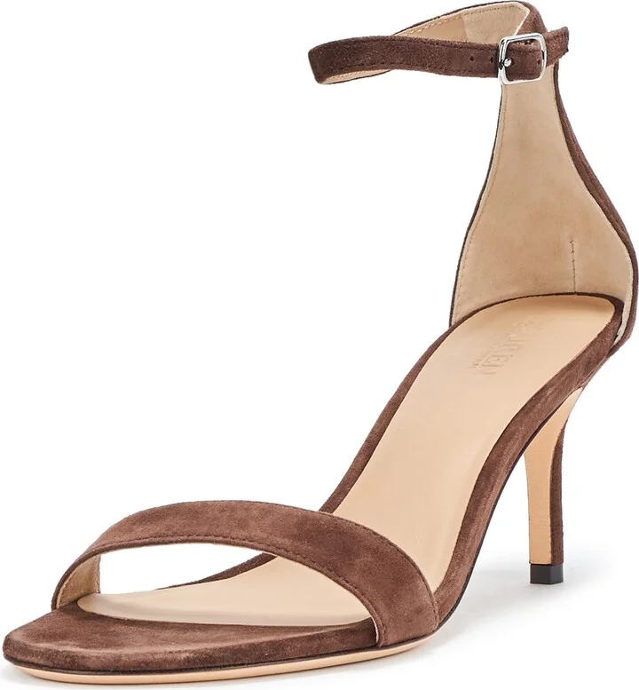 Lauren Ralph Lauren Women's Allie Mid-Heel Suede Sandal Heeled