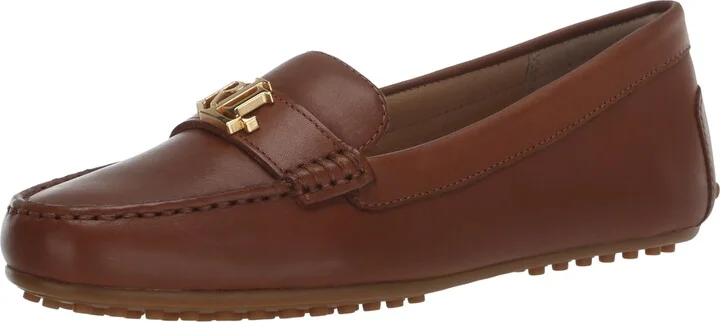 Lauren Ralph Lauren Women's Barnsbury Burnished Leather Driver Driving Style Loafer