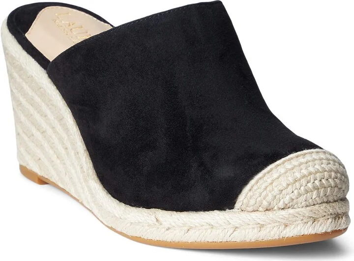 Lauren Ralph Lauren Womens Cameryn Espadrille Black 2 9.5 Medium