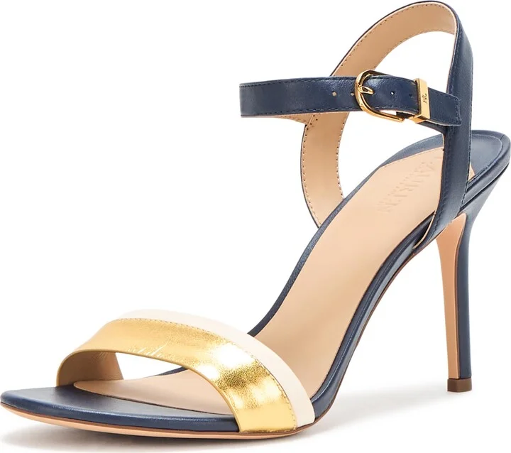 Lauren Ralph Lauren Women's Gwen Color-Blocked Nappa Leather Sandal