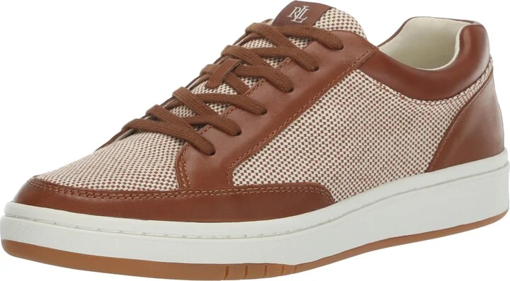 Lauren Ralph Lauren Women's Hailey IV Canvas & Leather Sneaker