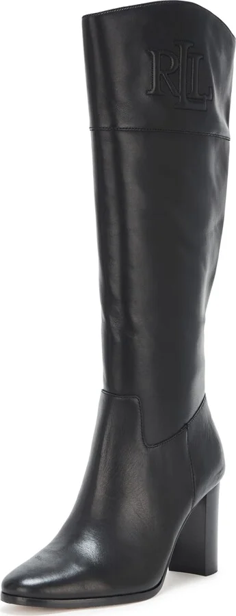 Lauren Ralph Lauren Women's Page II Burnished Leather Tall Boot