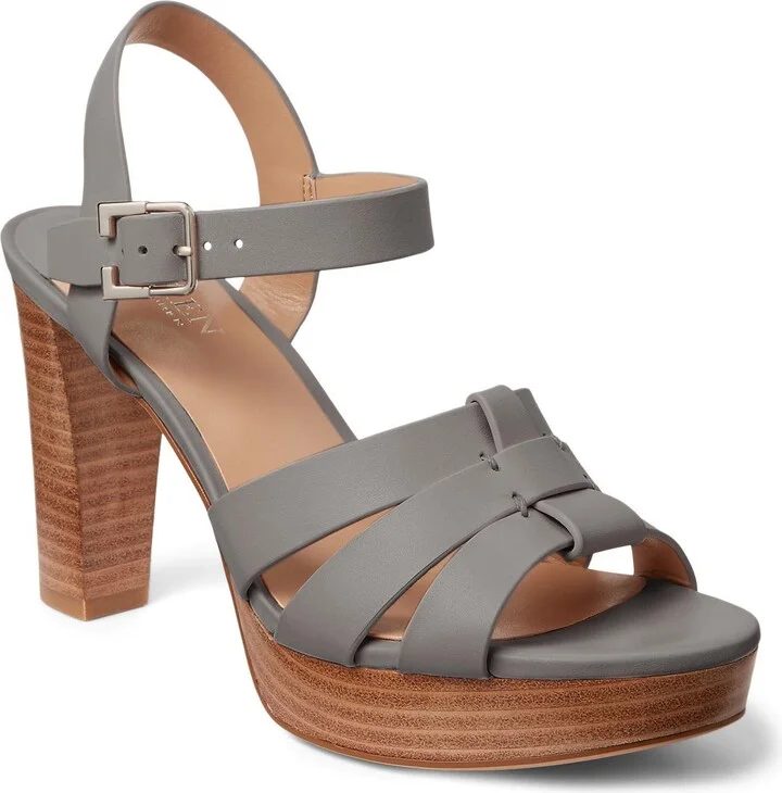 Lauren Ralph Lauren Womens Soffia Heel Sandal Ocean 10 B - Medium