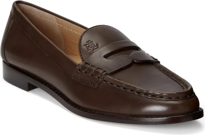 Lauren Ralph Lauren Wynnie Loafer Chestnut Brown 9 B (M)