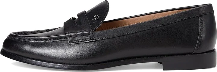 Lauren Ralph Lauren Wynnie Loafer Women's Shoes Black : 10 B - Medium, Leather - Image 6