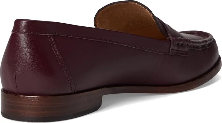 Lauren Ralph Lauren Wynnie Nappa Leather Loafer Women's Shoes Pinot Noir : 11 B - Medium, Leather/Nappa - Image 4