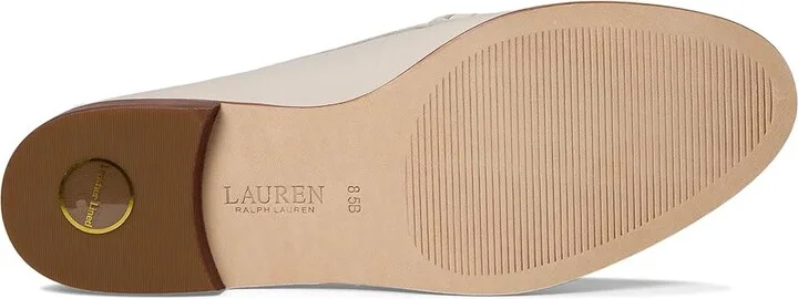 Lauren Ralph Lauren Wynnie Nappa Leather Loafers Women's Shoes Soft White : 5 B - Medium - Image 3
