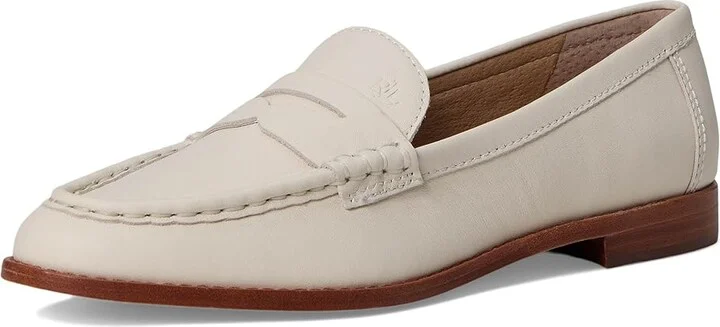 Lauren Ralph Lauren Wynnie Nappa Leather Loafers Women's Shoes Soft White : 5 B - Medium - Image 5