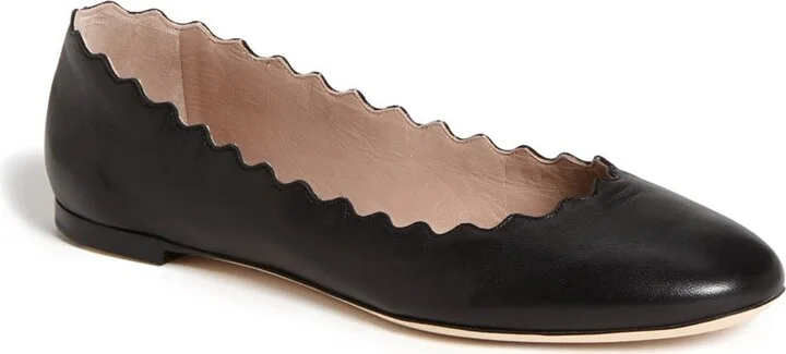 Lauren Scalloped Ballet Flat