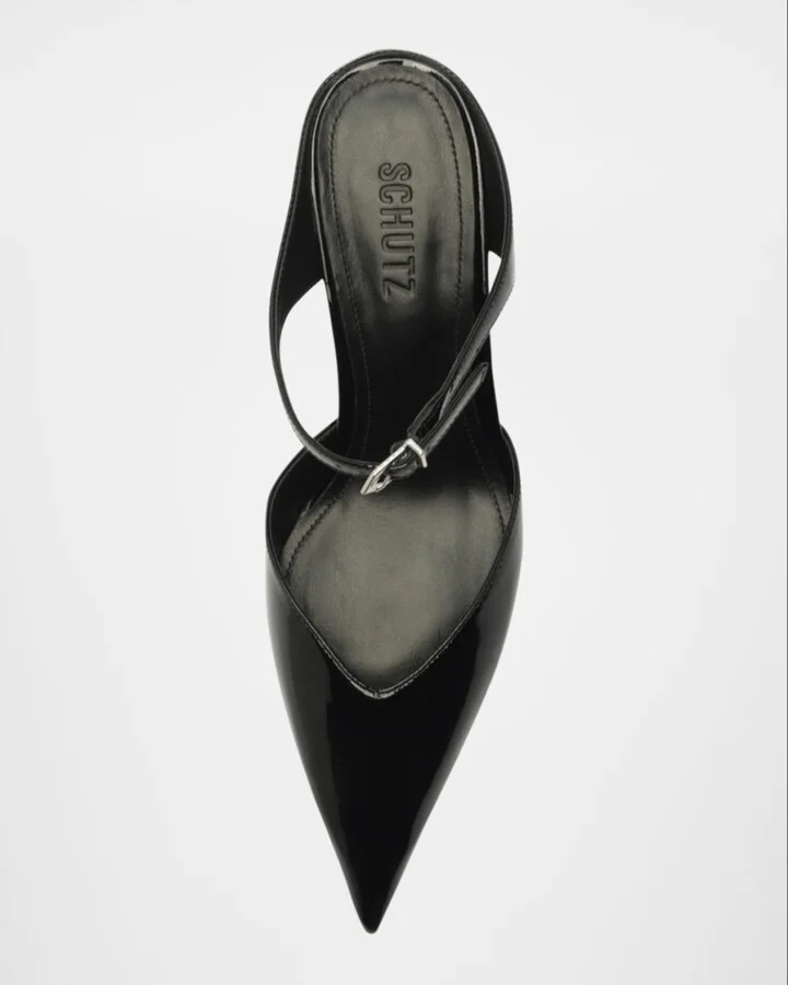 Laurie Patent Mule Pumps - Image 6