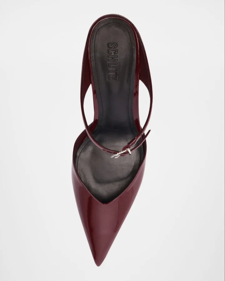Laurie Patent Mule Pumps - Image 6