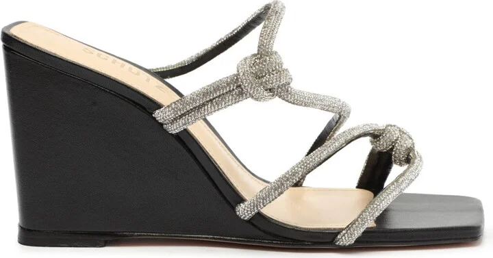 Lauryn Crystal Strappy Wedge Sandal - Image 3