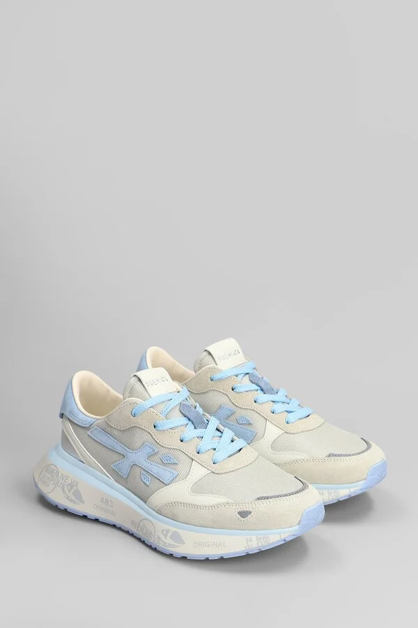 Lauryn Sneakers In Beige Suede And Fabric - Image 2