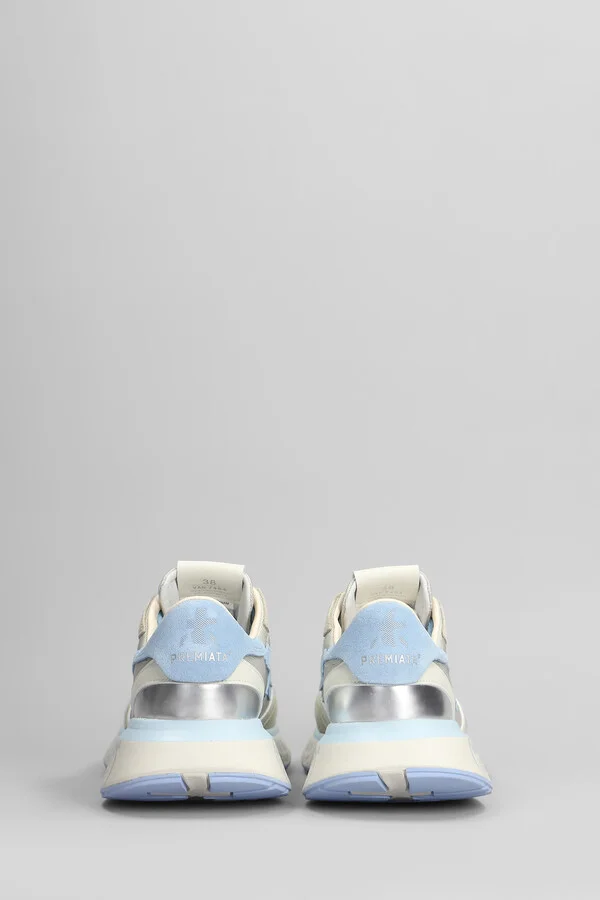 Lauryn Sneakers In Beige Suede And Fabric - Image 4