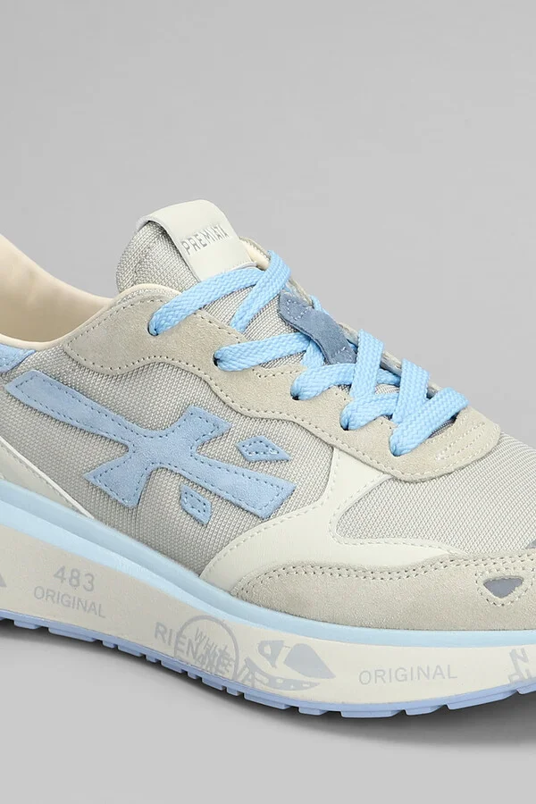 Lauryn Sneakers In Beige Suede And Fabric - Image 5