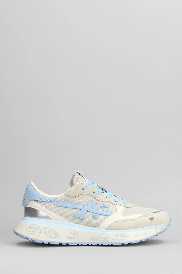 Lauryn Sneakers In Beige Suede And Fabric