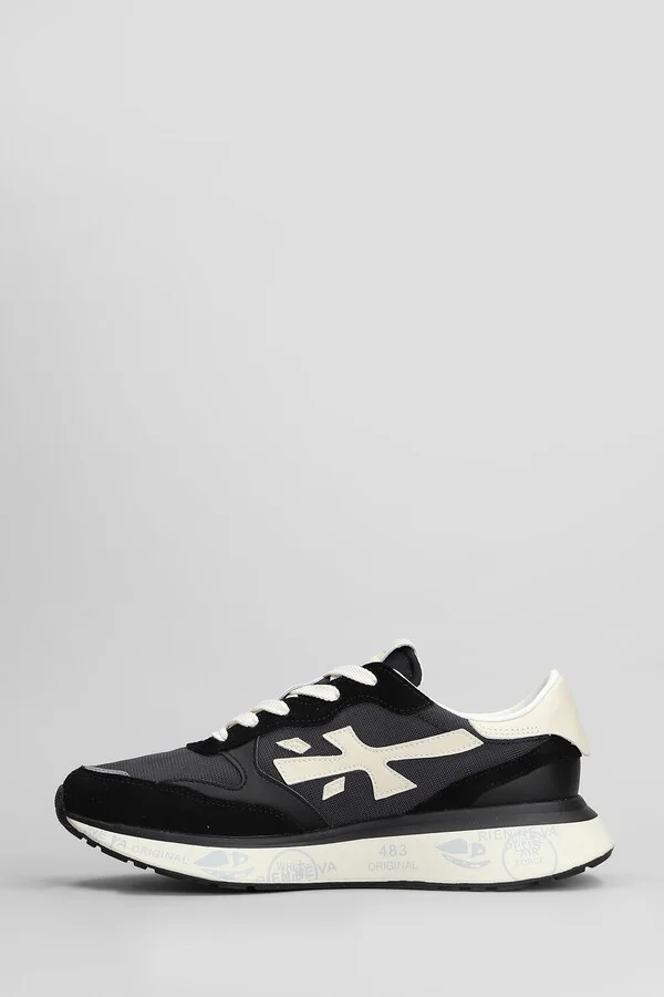 Lauryn Sneakers In Black Suede And Fabric - Image 3