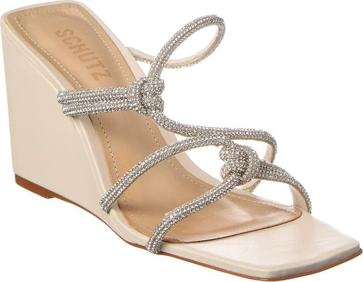 Lauryn Wedge Leather Wedge Sandal