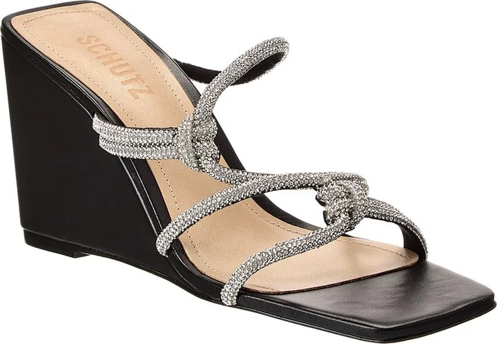 Lauryn Wedge Leather Wedge Sandal