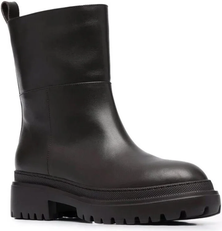 L'Autre Chose Ankle Leather Boots - Image 2