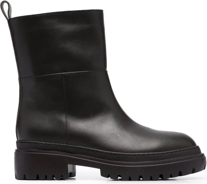 L'Autre Chose Ankle Leather Boots