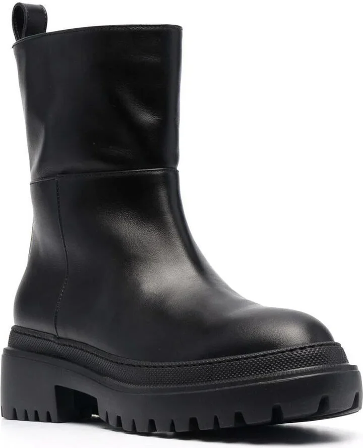 L'Autre Chose Ankle-Length Leather Boots - Image 2