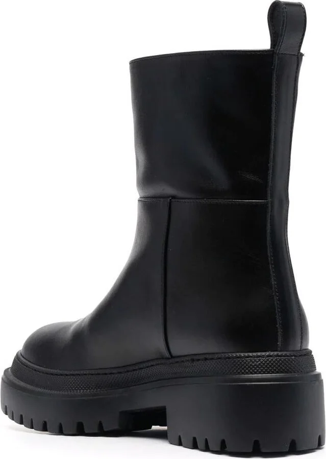L'Autre Chose Ankle-Length Leather Boots - Image 3