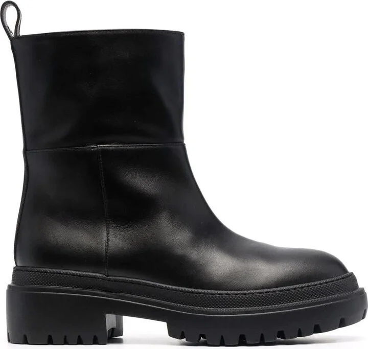 L'Autre Chose Ankle-Length Leather Boots